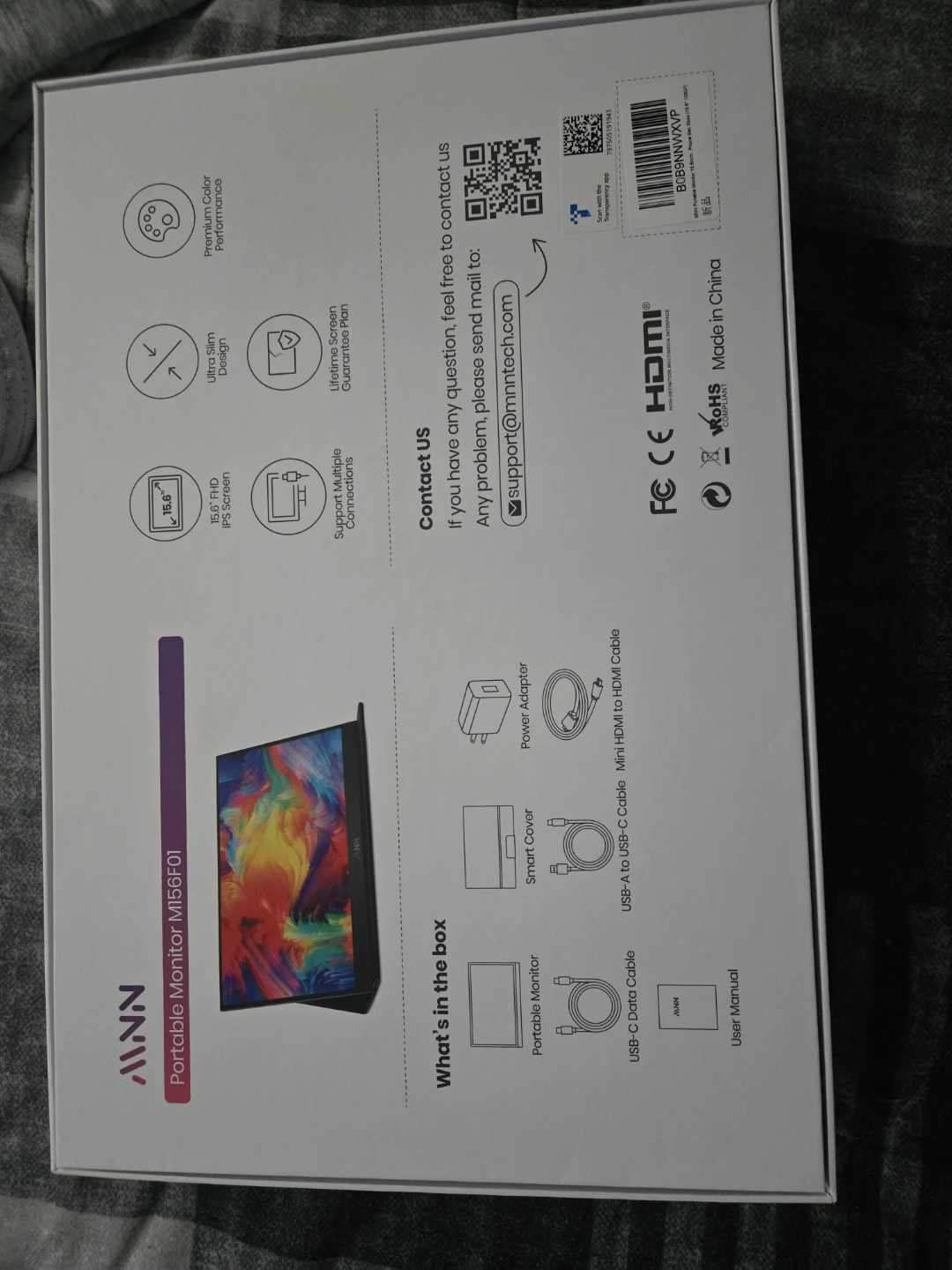 NNN Portable Monitor M156F01 15.6" IPS FHD - photo 4