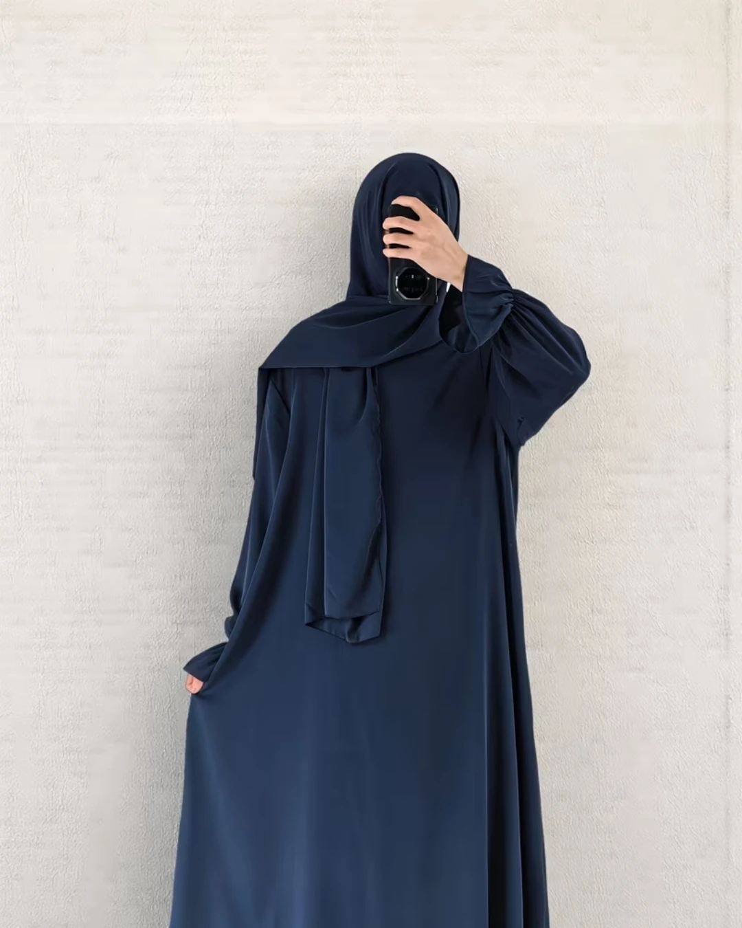 Navy Blue Abaya with Scarf XL - photo 4