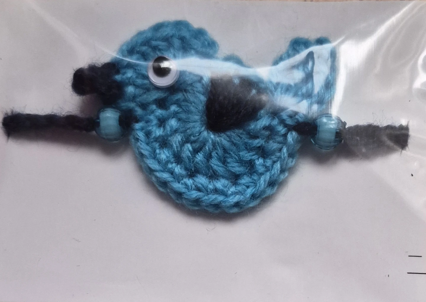 Handmade Crocheted Blue Bird Rakhi - photo 5