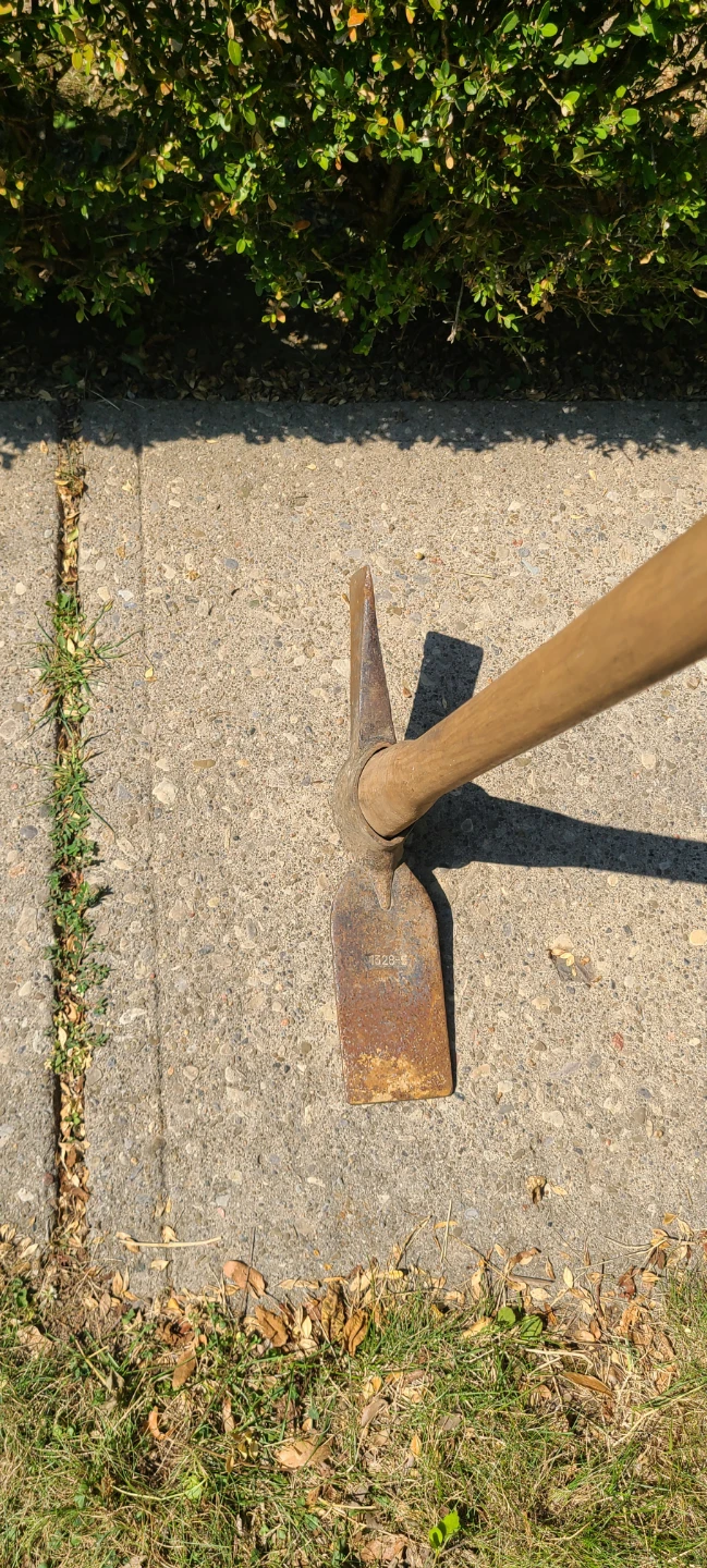 Pick Axe with Wood Handle - Dig Trenches, Chop Roots, Etc. - photo 3