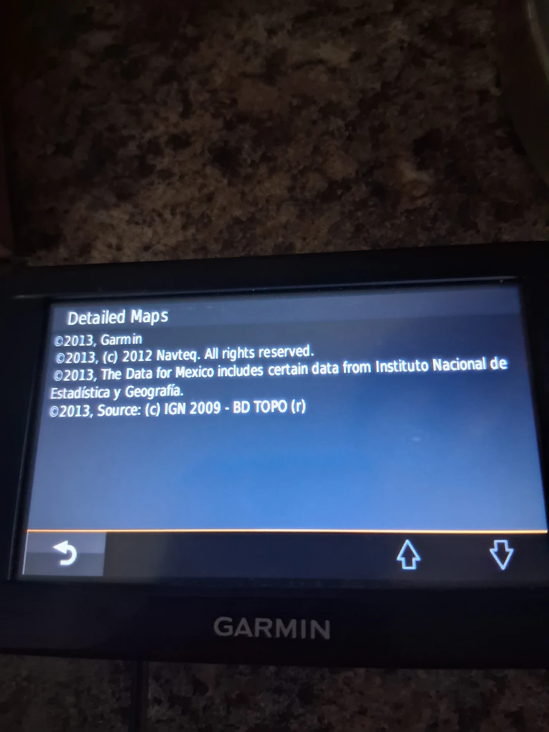 Garmin GPS.