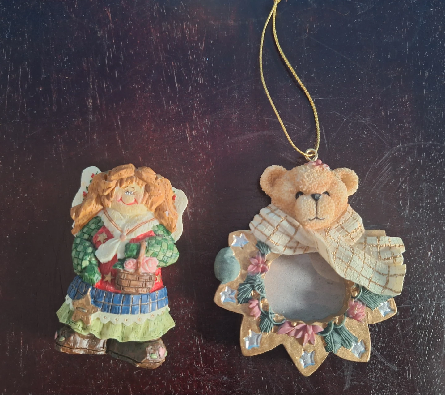 Decorative Figurines Angel, Girl Figurine & Bear Photo Frame - photo 2