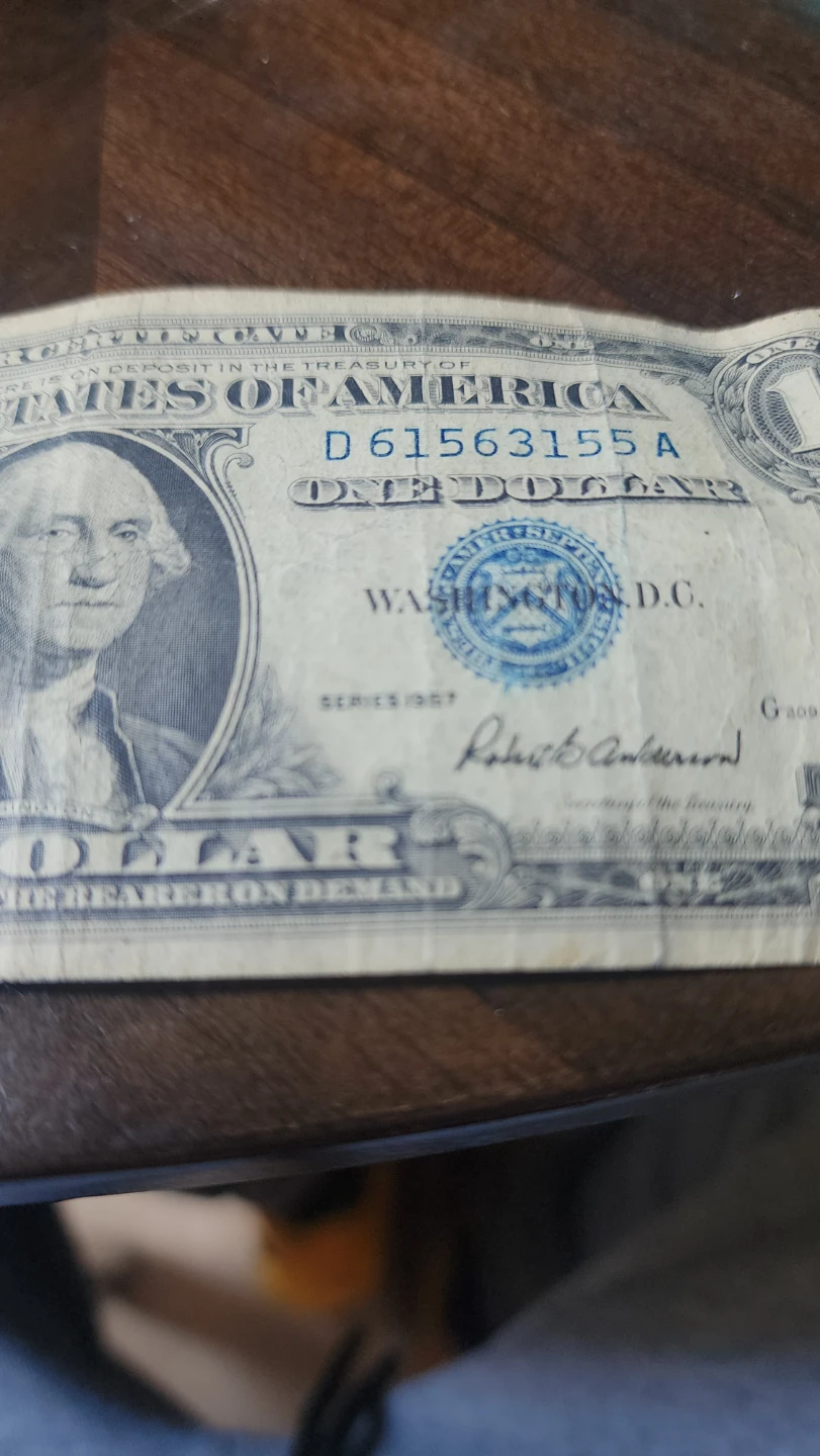 1957 Series One Dollar Bill - photo 2