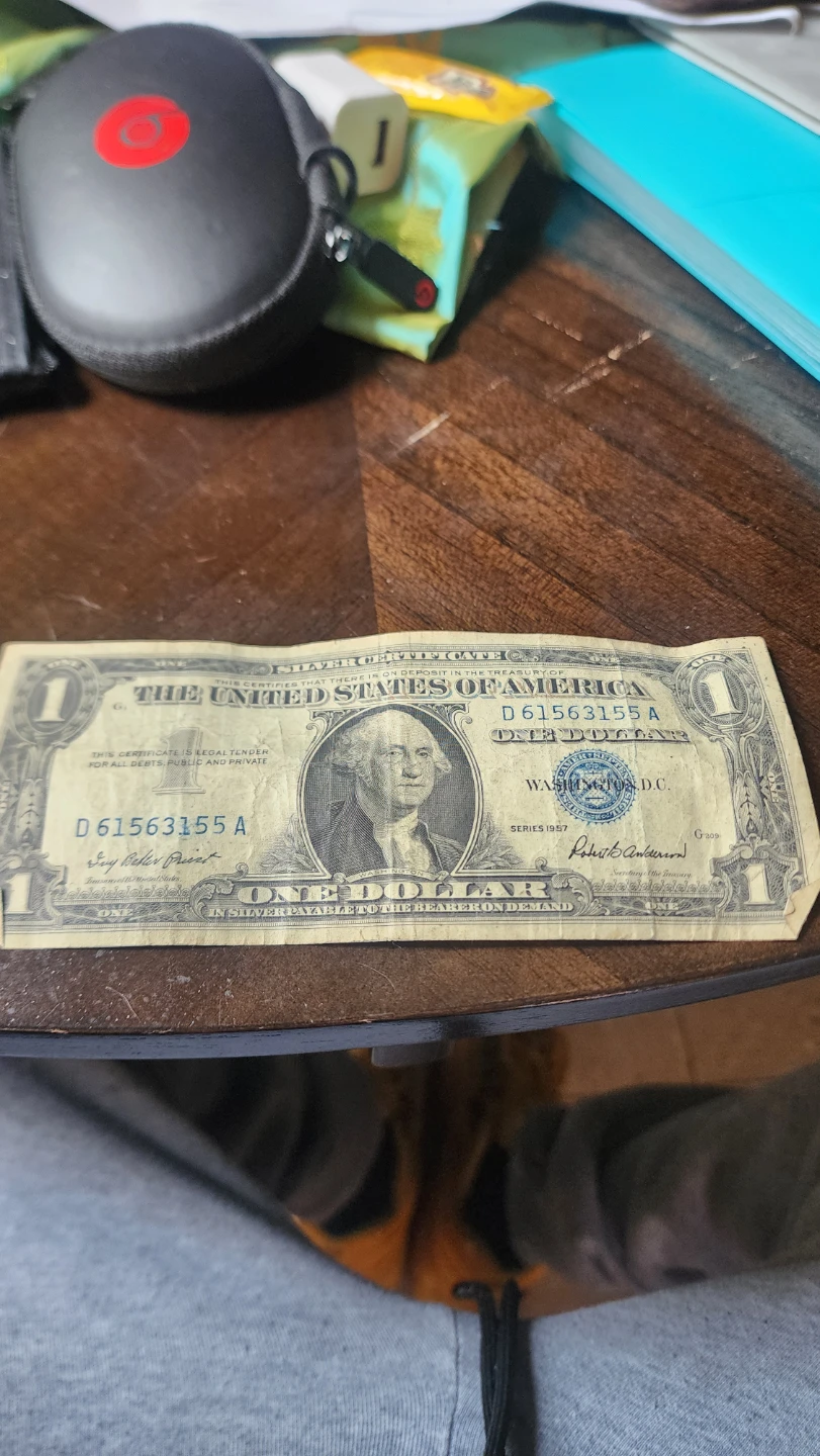 1957 Series One Dollar Bill - photo 3