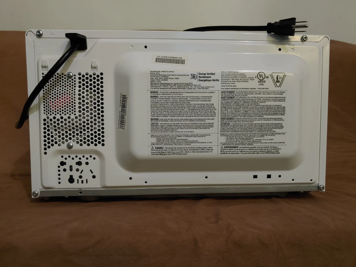 RCA White Microwave Oven - photo 4