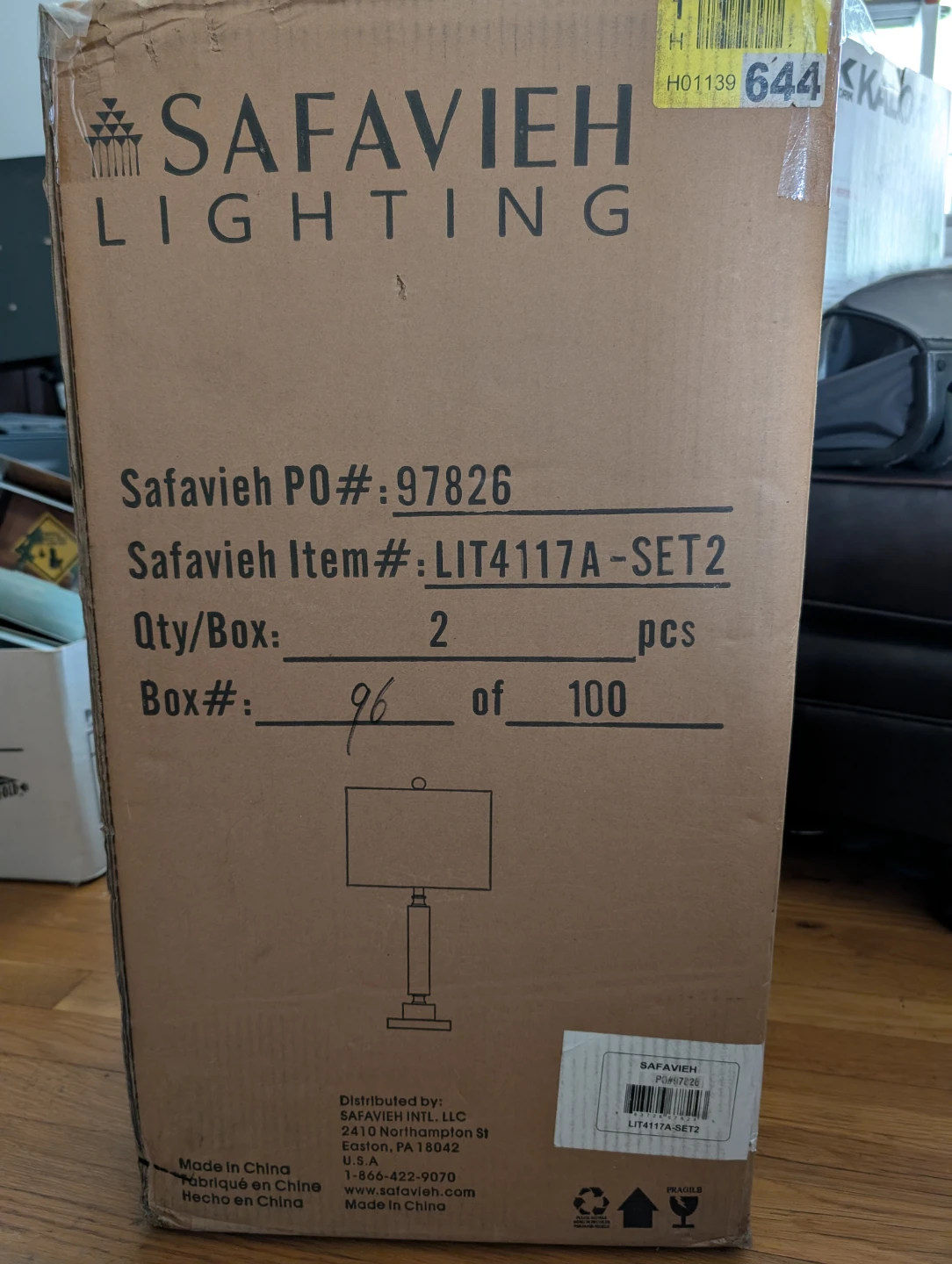 Safavieh Lighting LIT4117A-SET2 Table Lamp Set