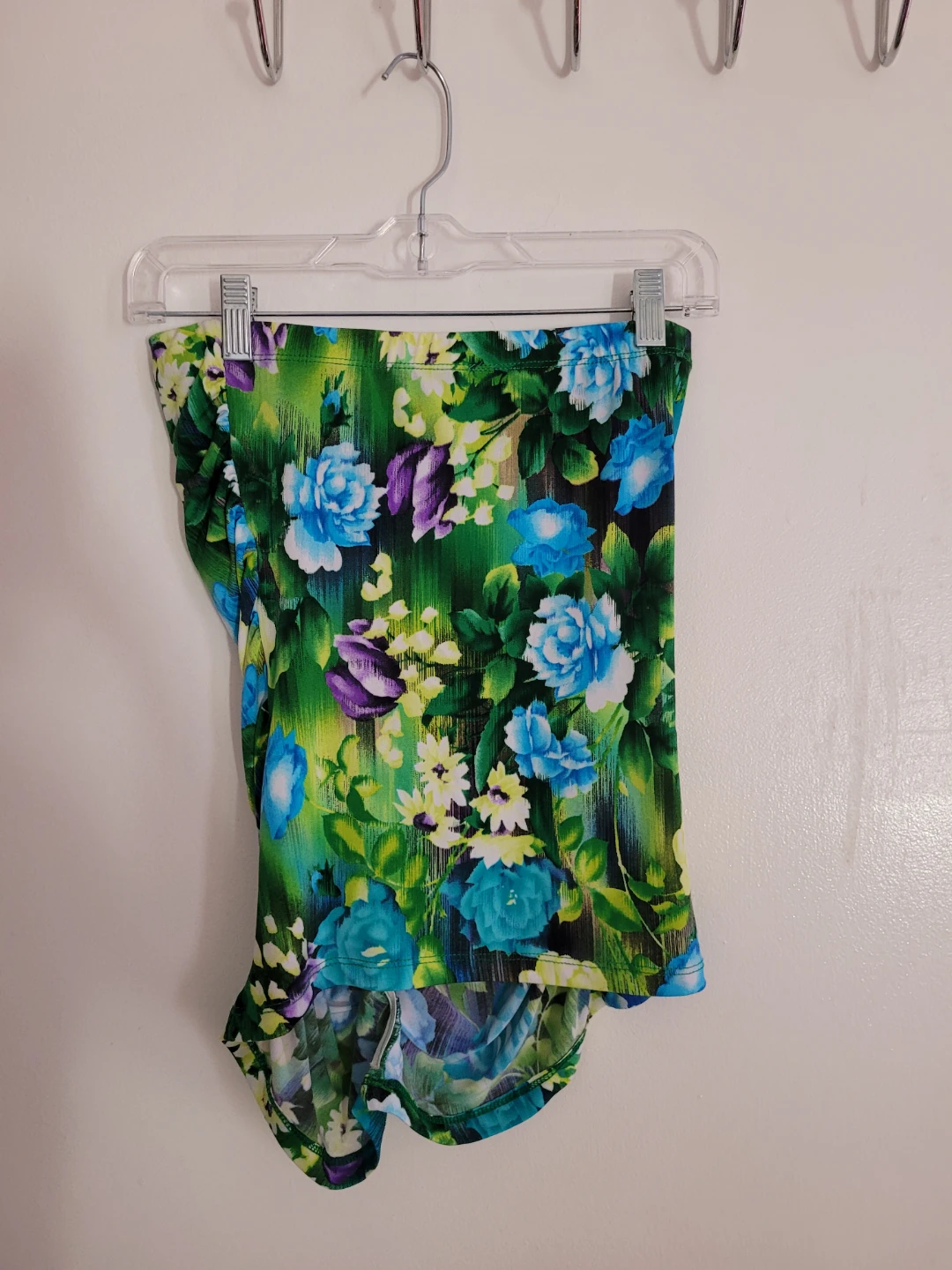 Floral Print Tube Top Skirt Set