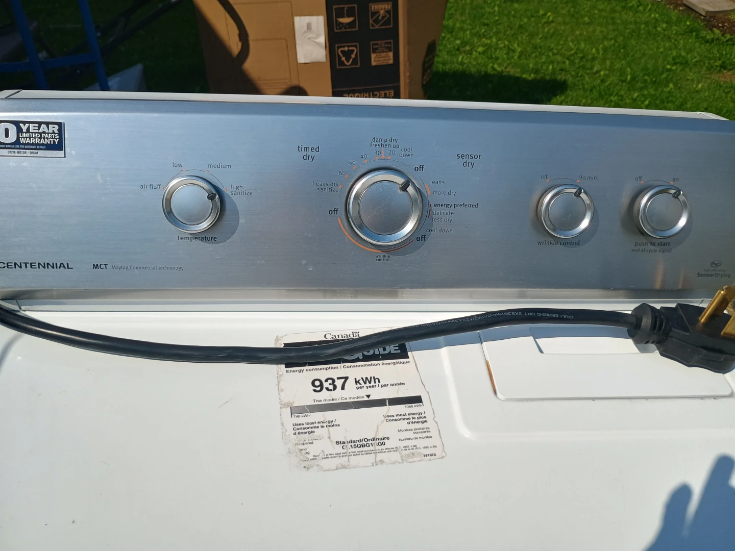 Maytag Centennial Electric Dryer