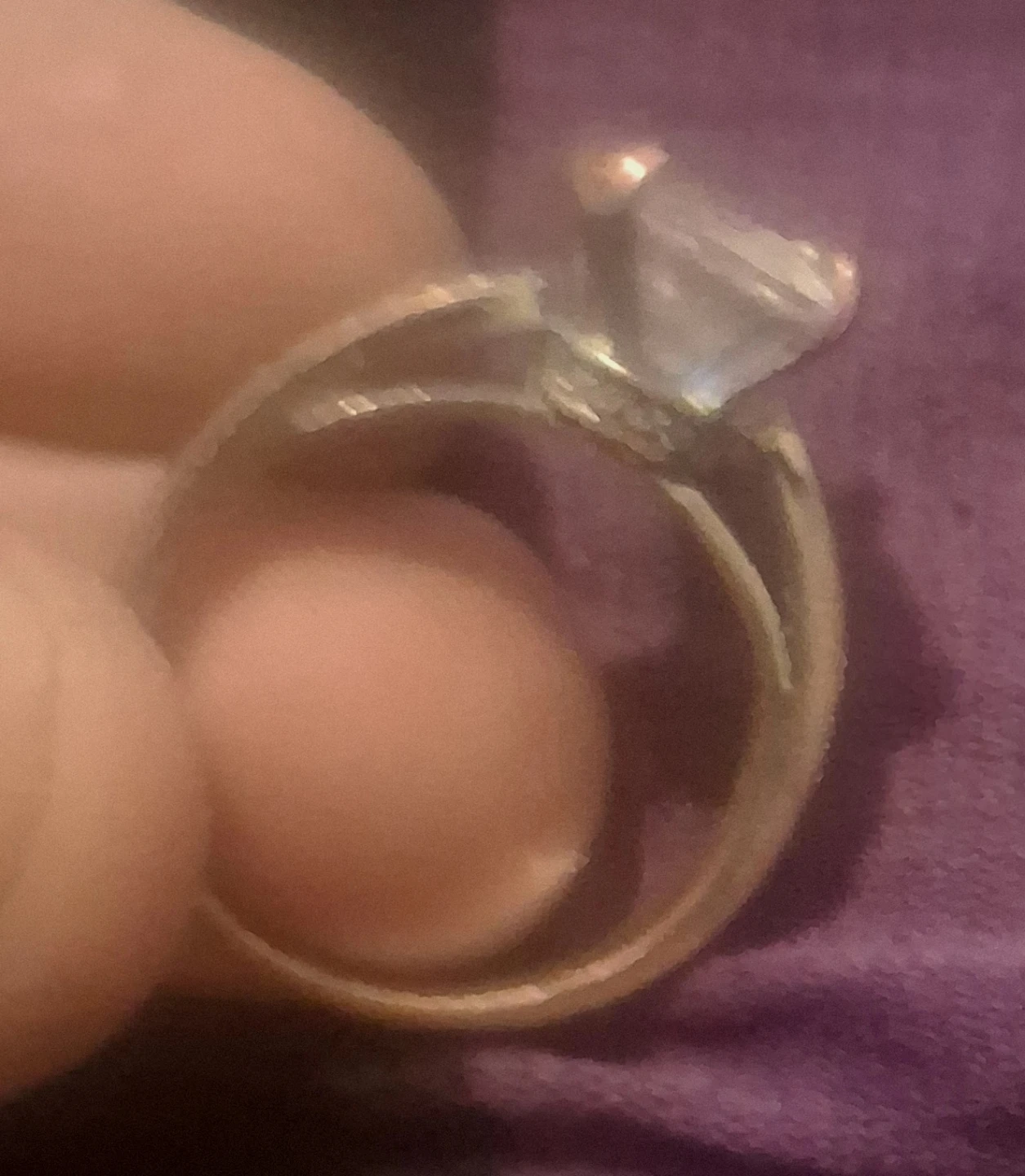 Women's Rings with Clear Stones Size 9 - photo 2