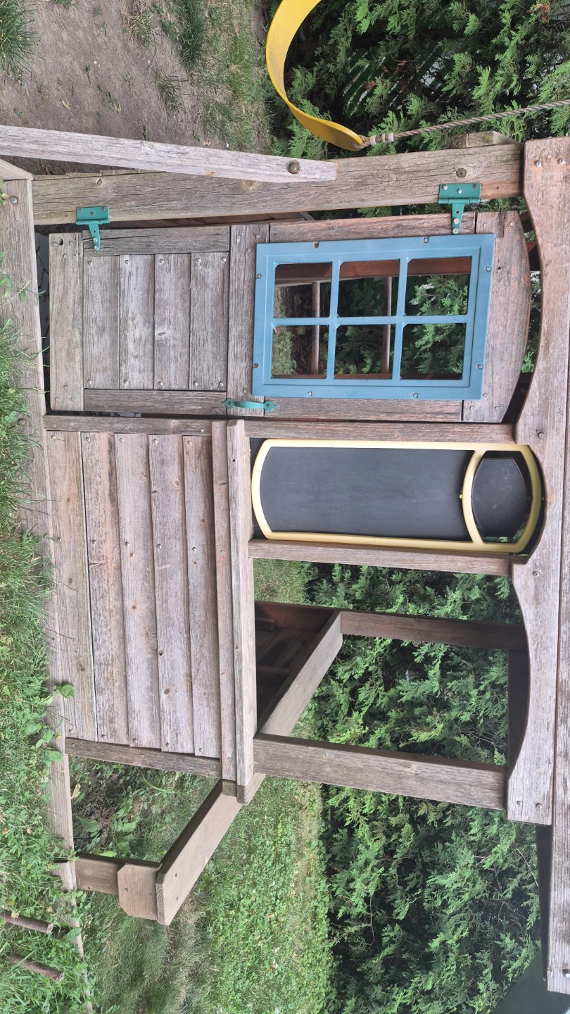 Wooden Treehouse Swing Set with Slide - photo 3