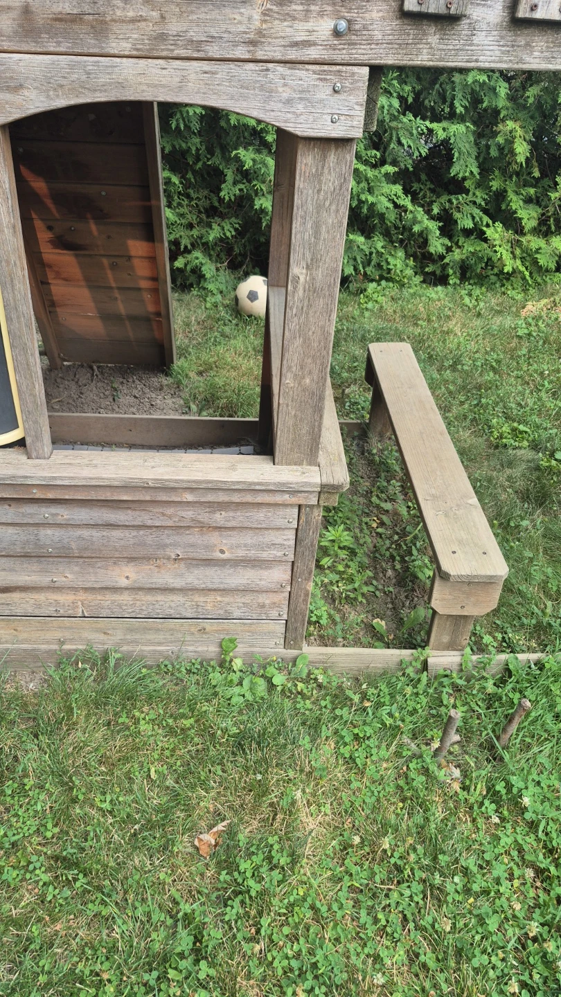 Wooden Treehouse Swing Set with Slide - photo 4