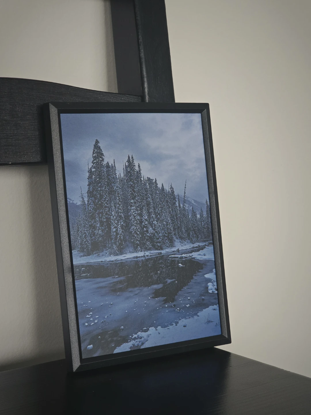 Framed photo of Lake Yoho National Park Postcard