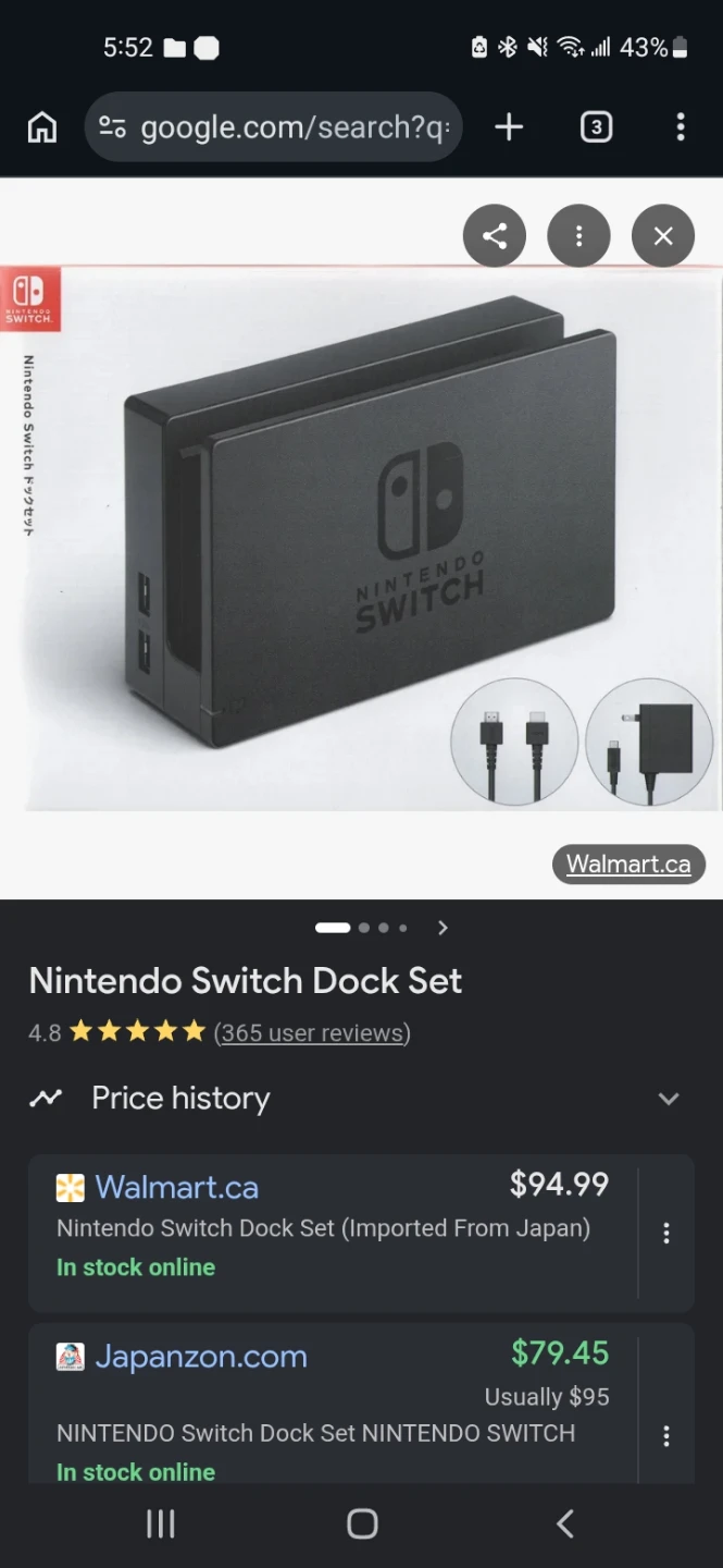 Nintendo switch docking station