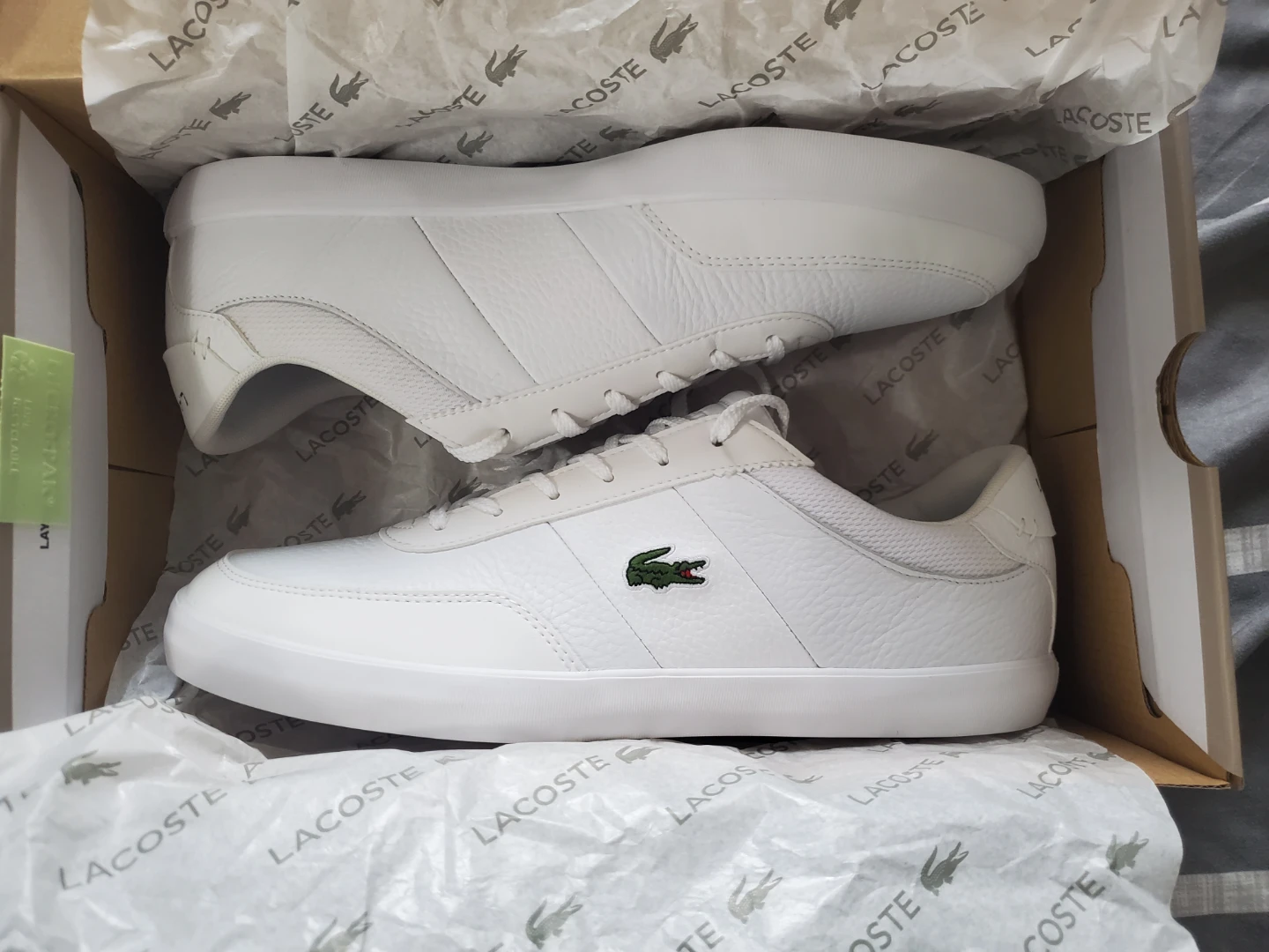 Brand new in box Lacoste Court-Master 120 cma WHT, size 10.5 us - photo 2