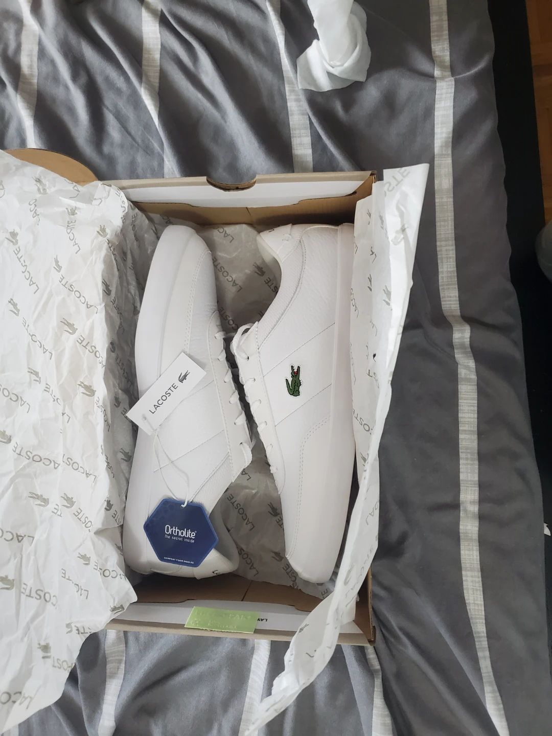 Brand new in box Lacoste Court-Master 120 cma WHT, size 10.5 us - photo 4