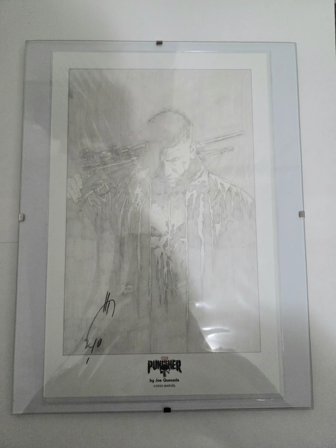 Signed Punisher Art Print - Joe Quesada
