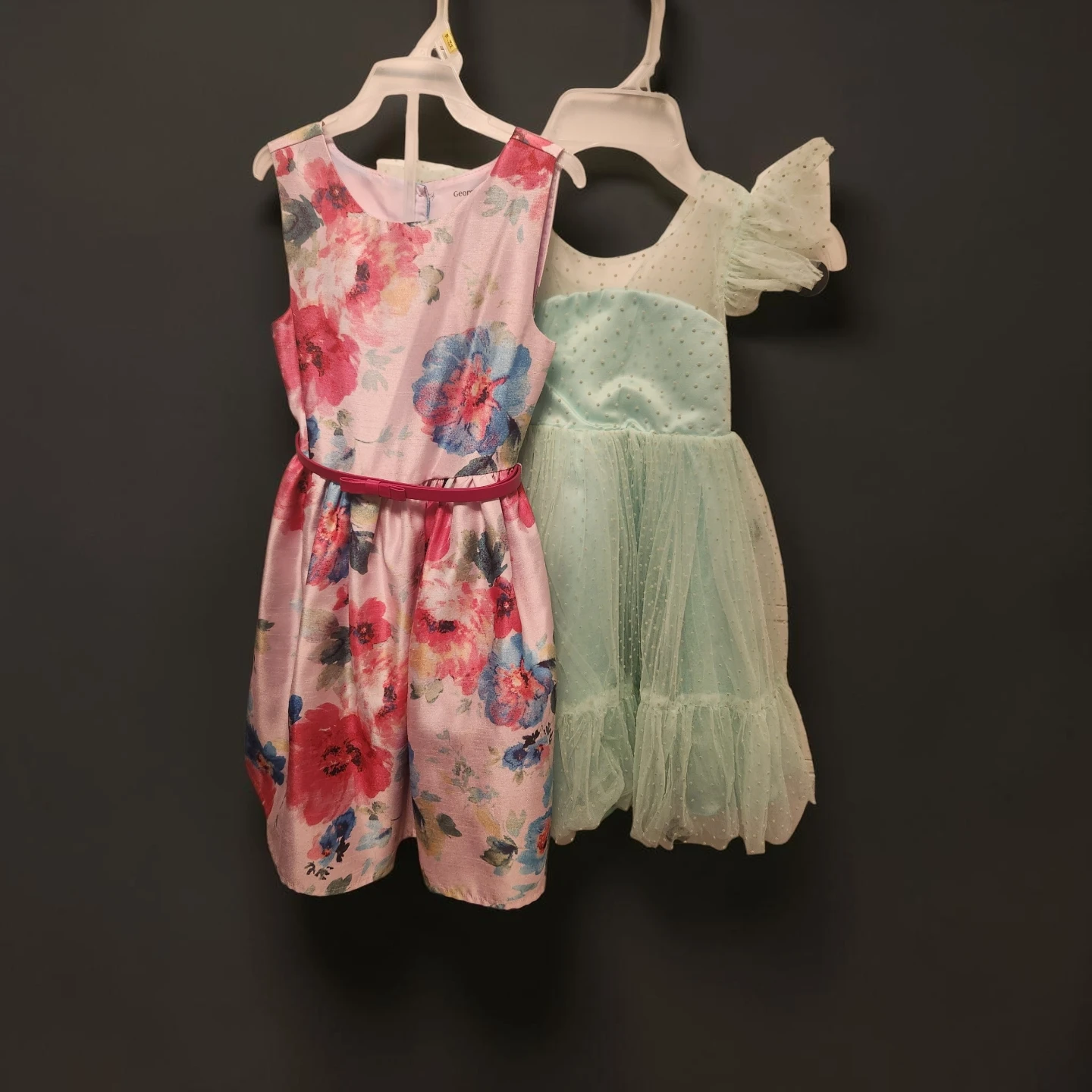 Girls' Floral and Mint Dresses age 4_5