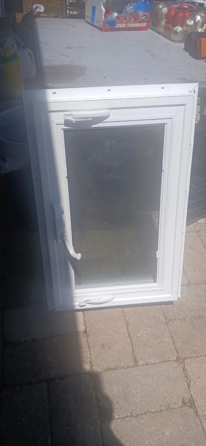 White Window with Screen - photo 3