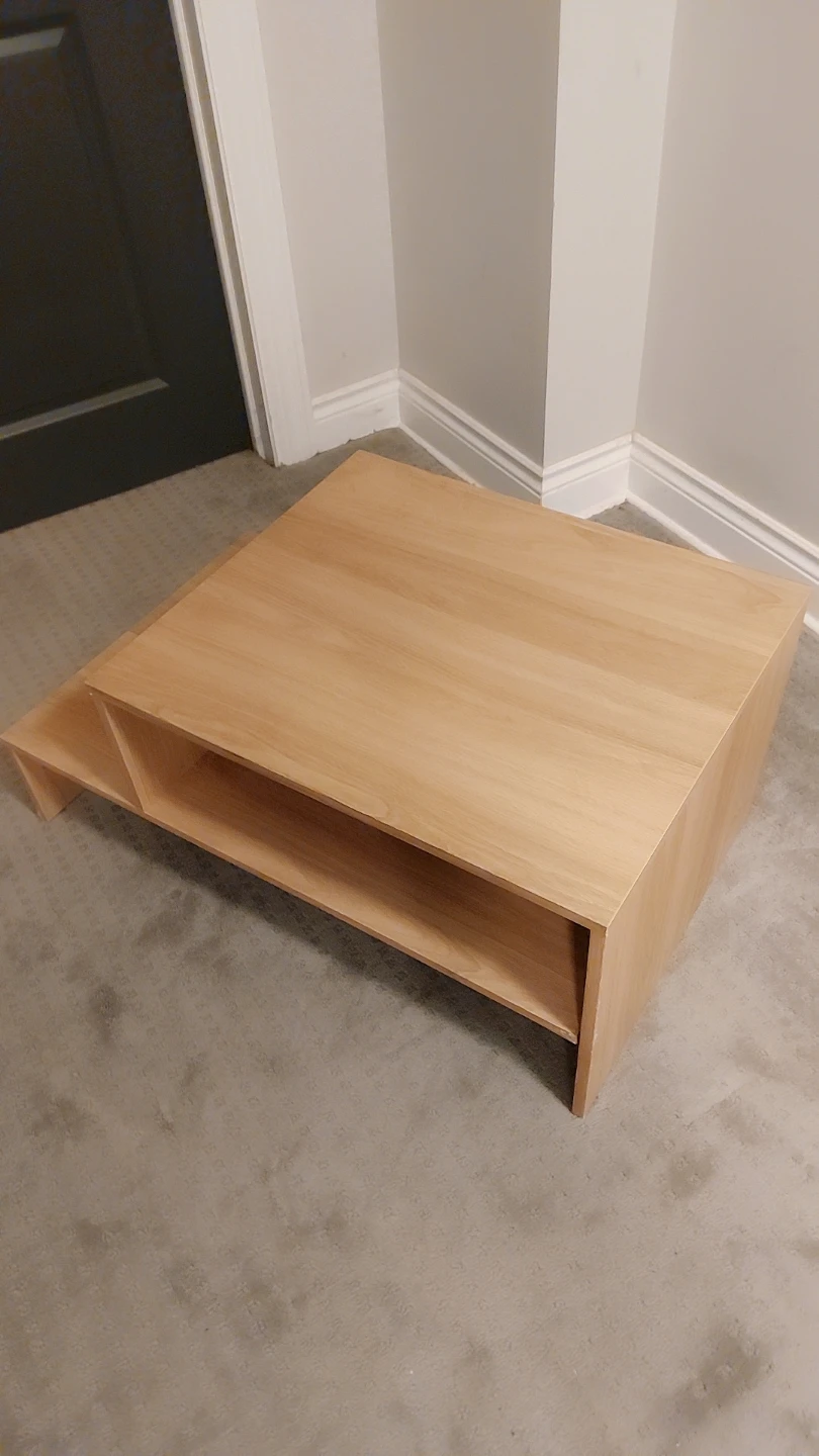 Wood Coffee Table with Storage - photo 3
