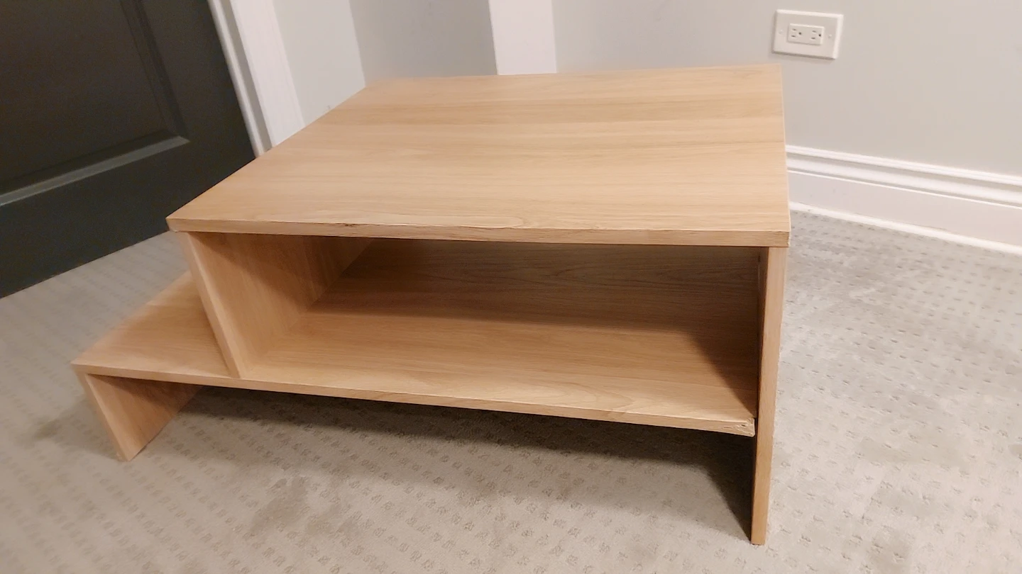 Wood Coffee Table with Storage - photo 4