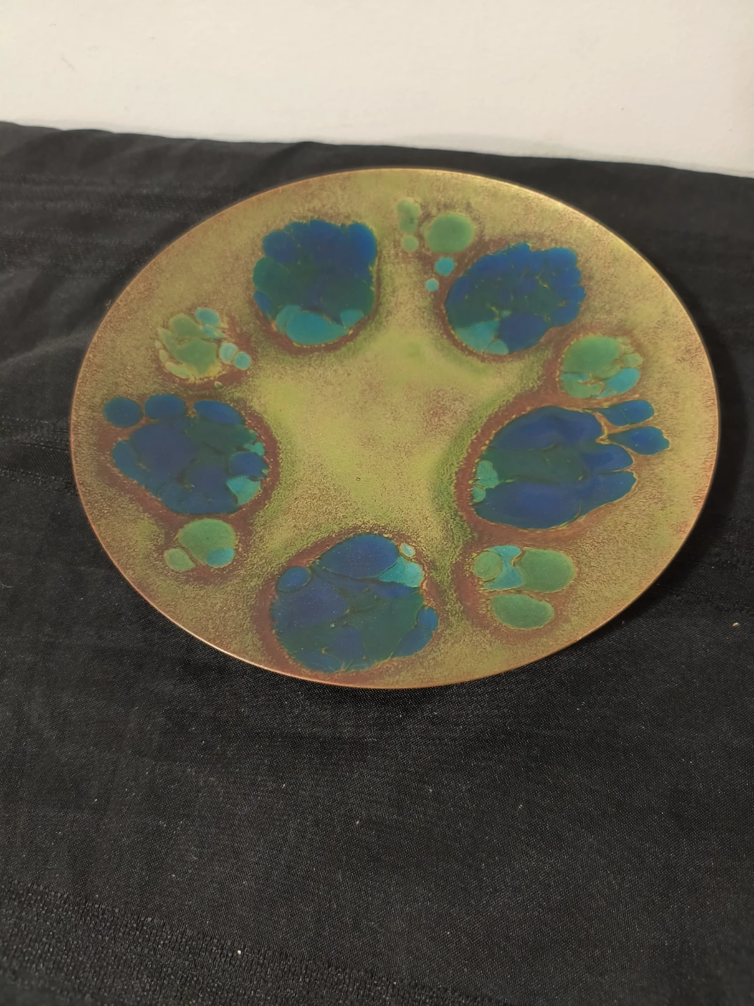 A. Gagnon Quebec Enamel on Copper Art Plate - photo 2