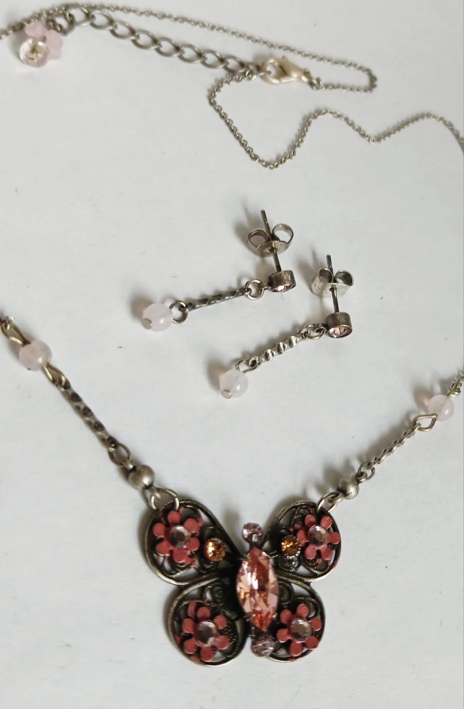 Butterfly Necklace and Earring Set - photo 5