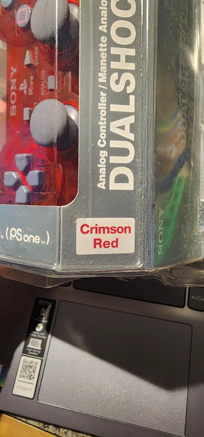 PSony PlayStation Crimson Red Dualshock Analog Controller - photo 2