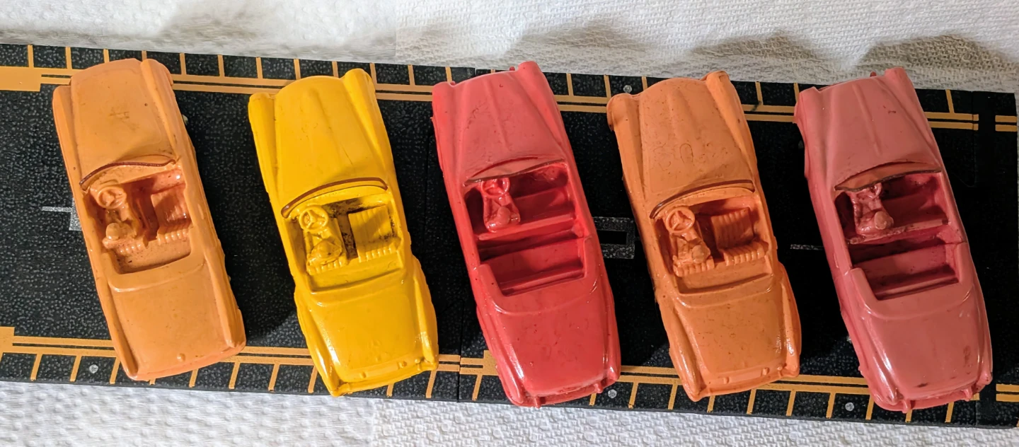 (Lot B) Vintage Rubber Convertible Toy Cars (Set of 5) - photo 3