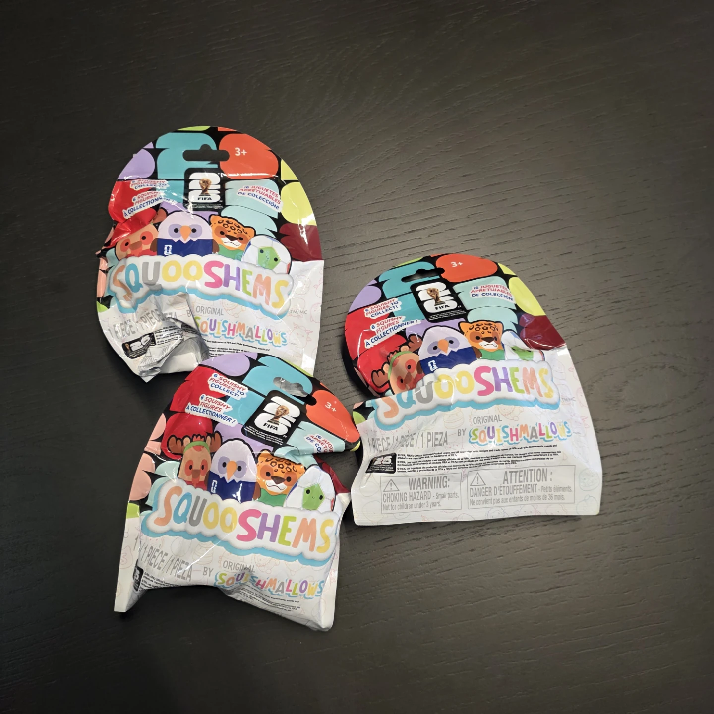 Squishmallows Squooshems FIFA Toy 3 for $15