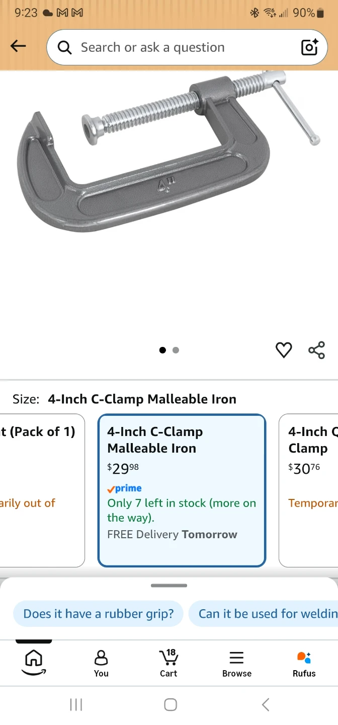 4-Inch C-Clamp