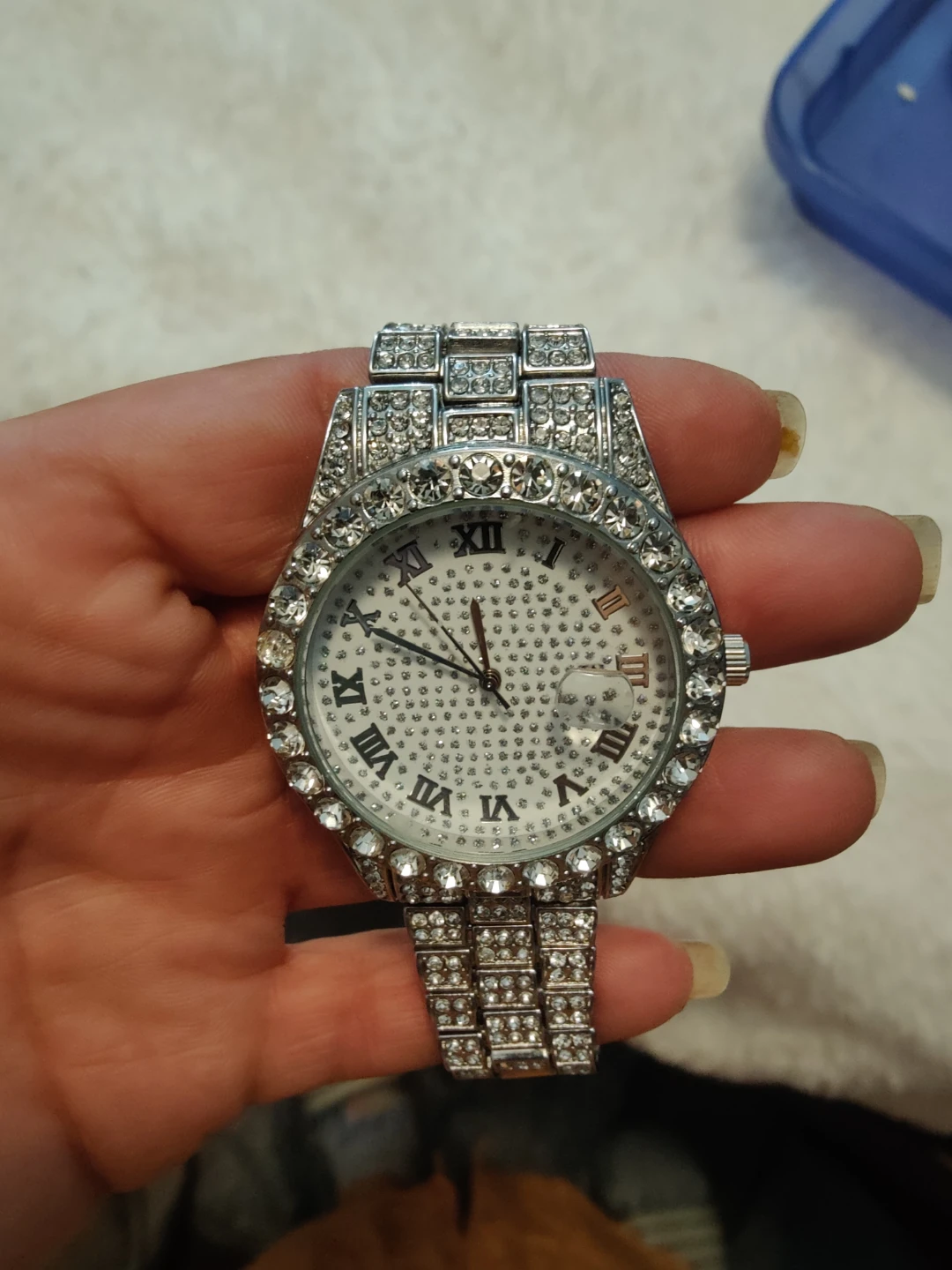 Sparkly Roman Numeral Wristwatch