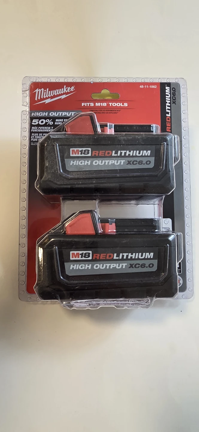 Milwaukee M18 REDLITHIUM HIGH OUTPUT XC6.0 Batteries (2-Pack)