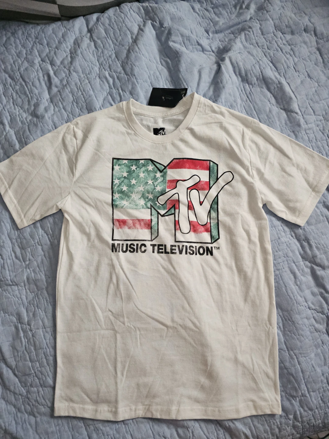 MTV Music Television T-Shirt - White - Size M