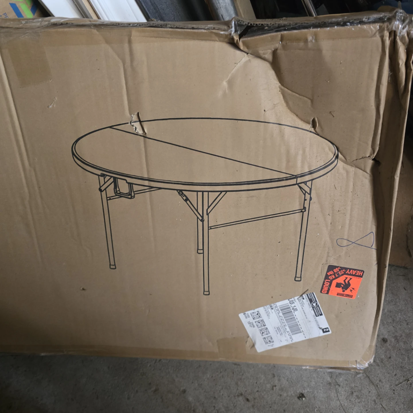 Folding Round Table