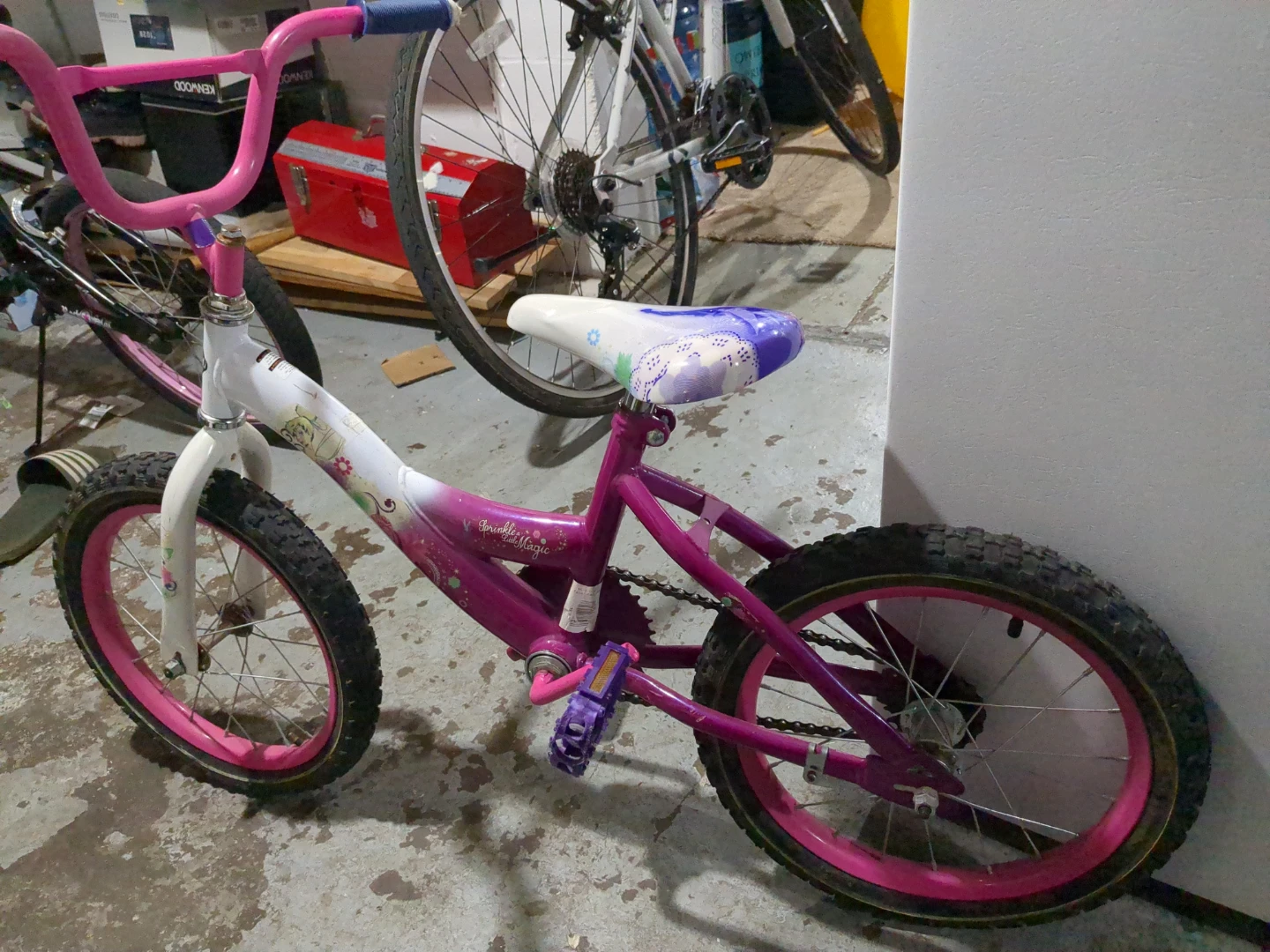 Kids Pink and White Bicycle - photo 2