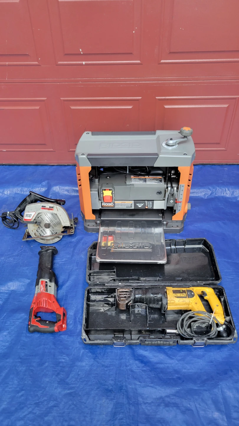 RIDGID planer, Dewalt & Milwaukee Saw