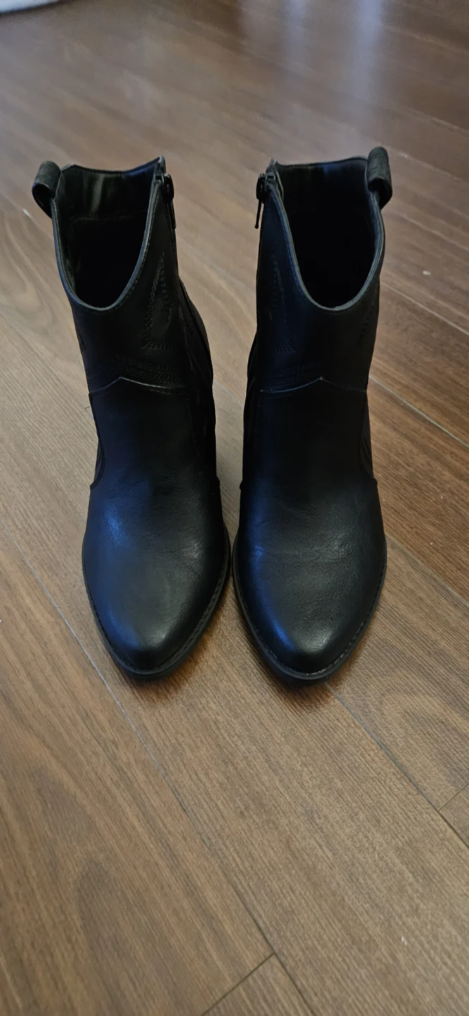 NWT PENN Black Western Ankle Cowboy Booties Wide Width [8WW] - photo 2