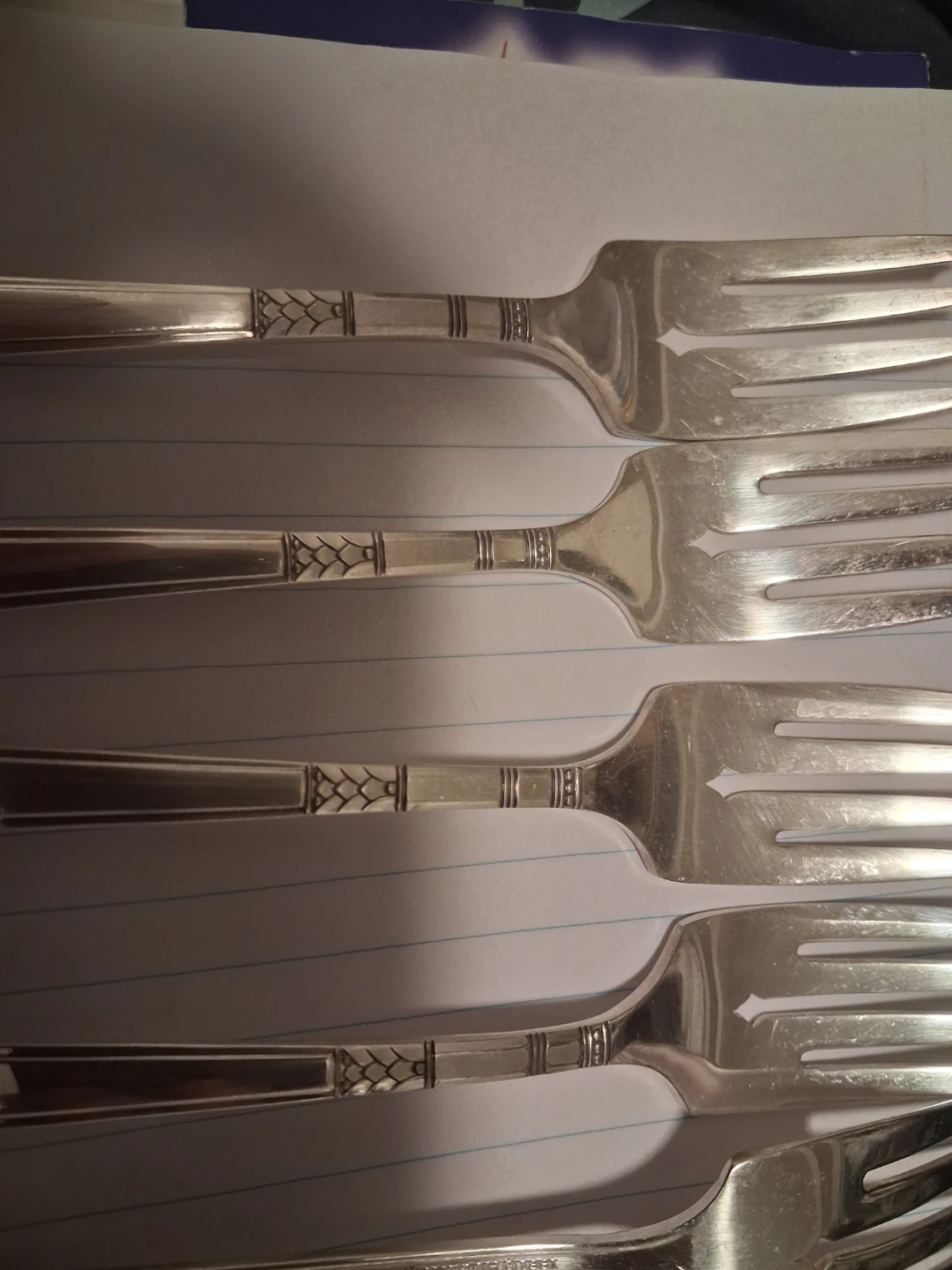 Set of 8 Silver Plated Forks - Oneida - photo 4