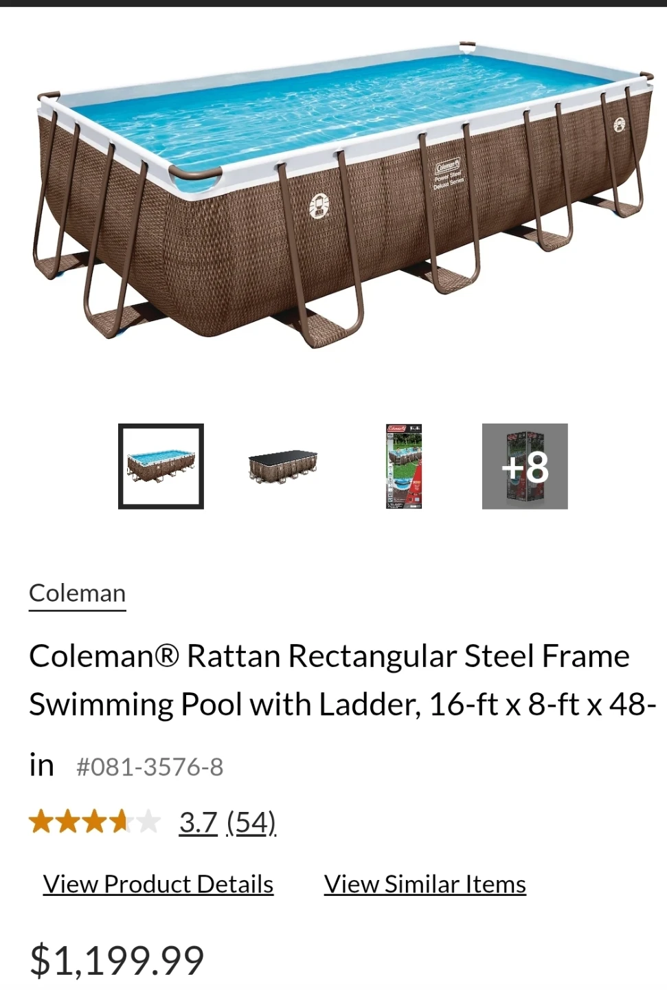 NEW Coleman 16' x 8' x 48" Swim Pool – Sealed in Box - photo 3