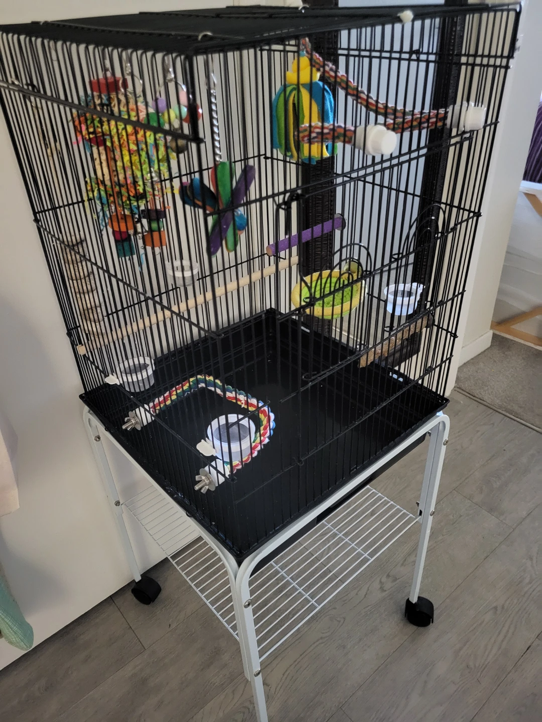 Bird Cage with Stand and Toys - photo 2