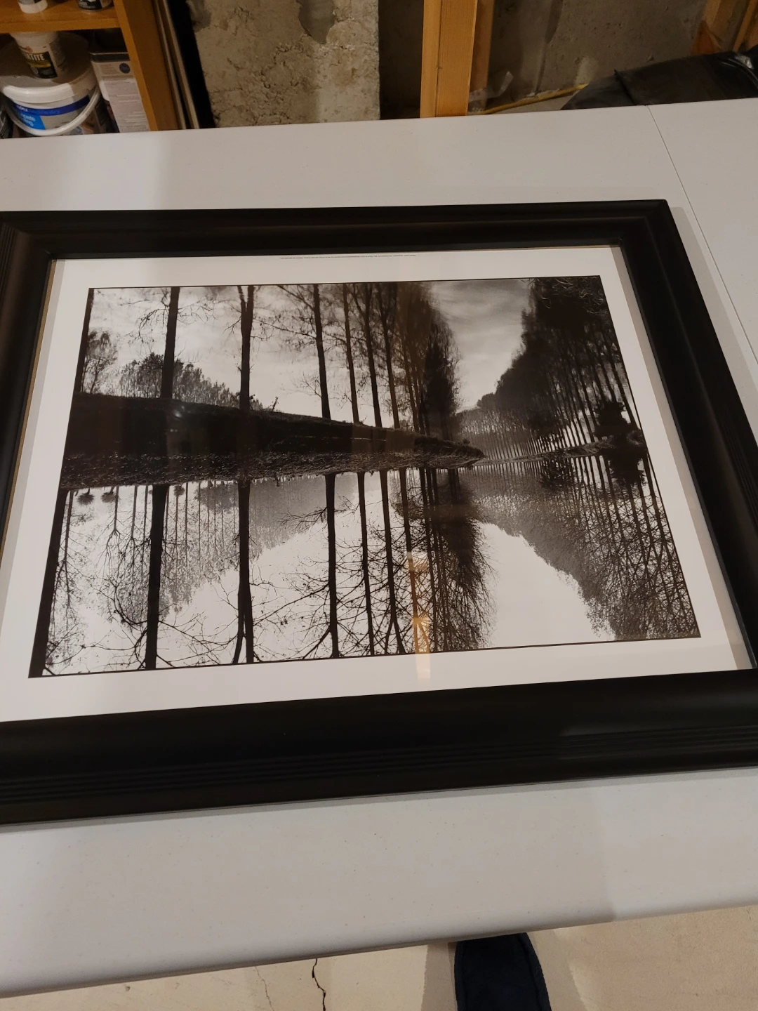 Framed Black and White Landscape Art Print