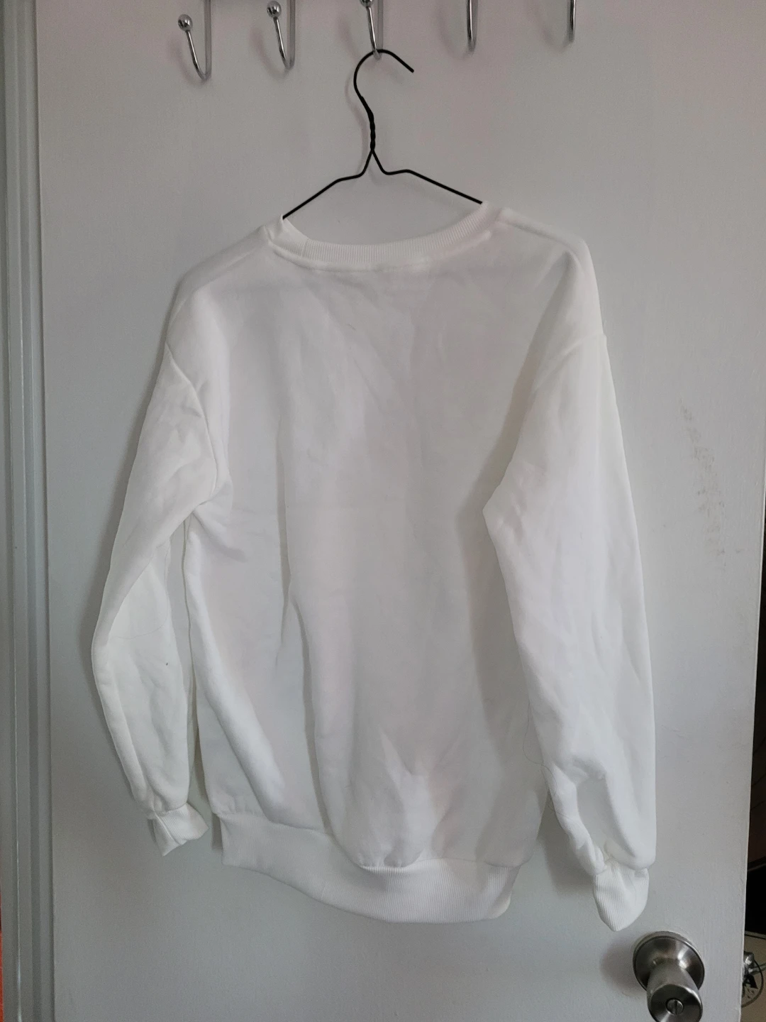 White Crewneck Sweatshirt - photo 2