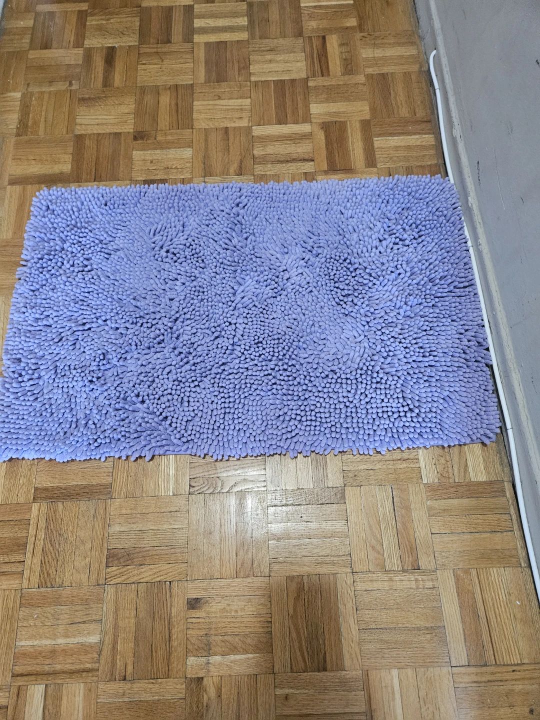 Purple Shaggy Bath Mat