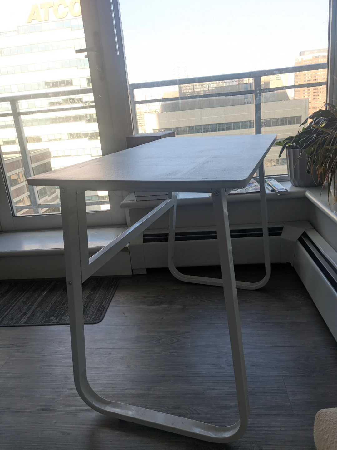 Black Office Chair and White Desk