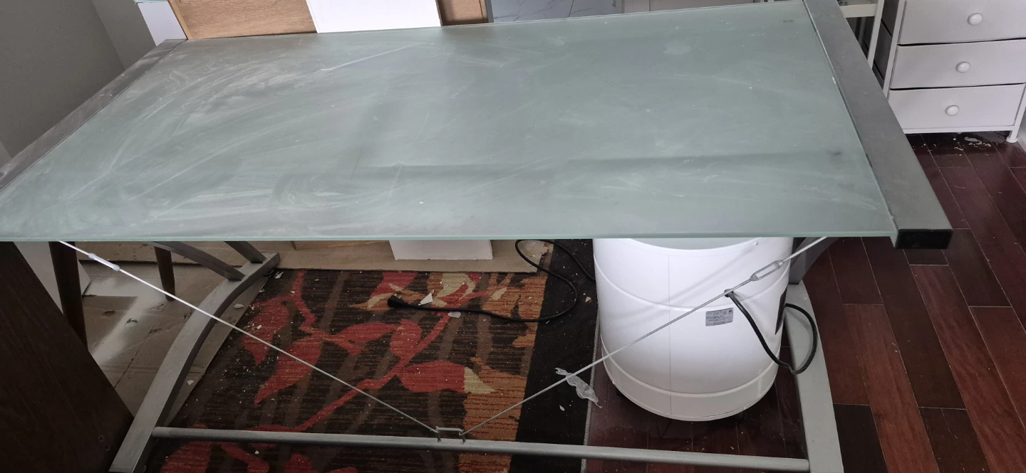 Glass Top Desk