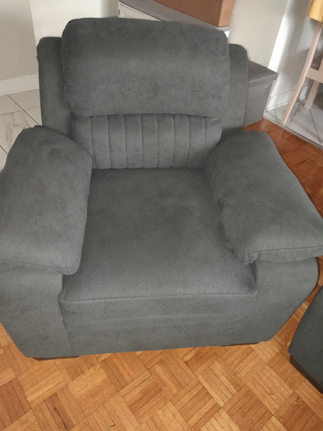Grey Sofa and Loveseat Set and chair - photo 3