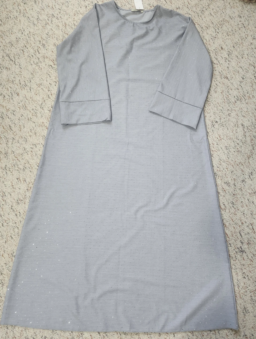 Grey Sparkle Abaya