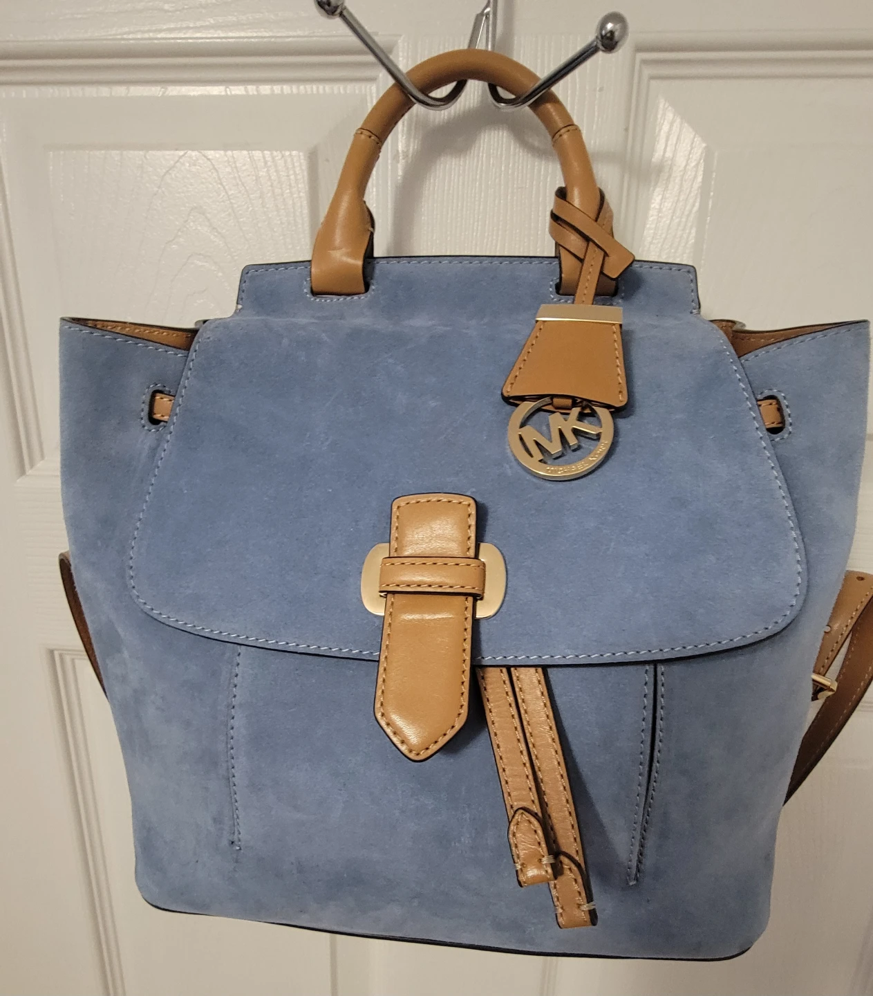 Michael Kors Suede & Leather Backpack - photo 2