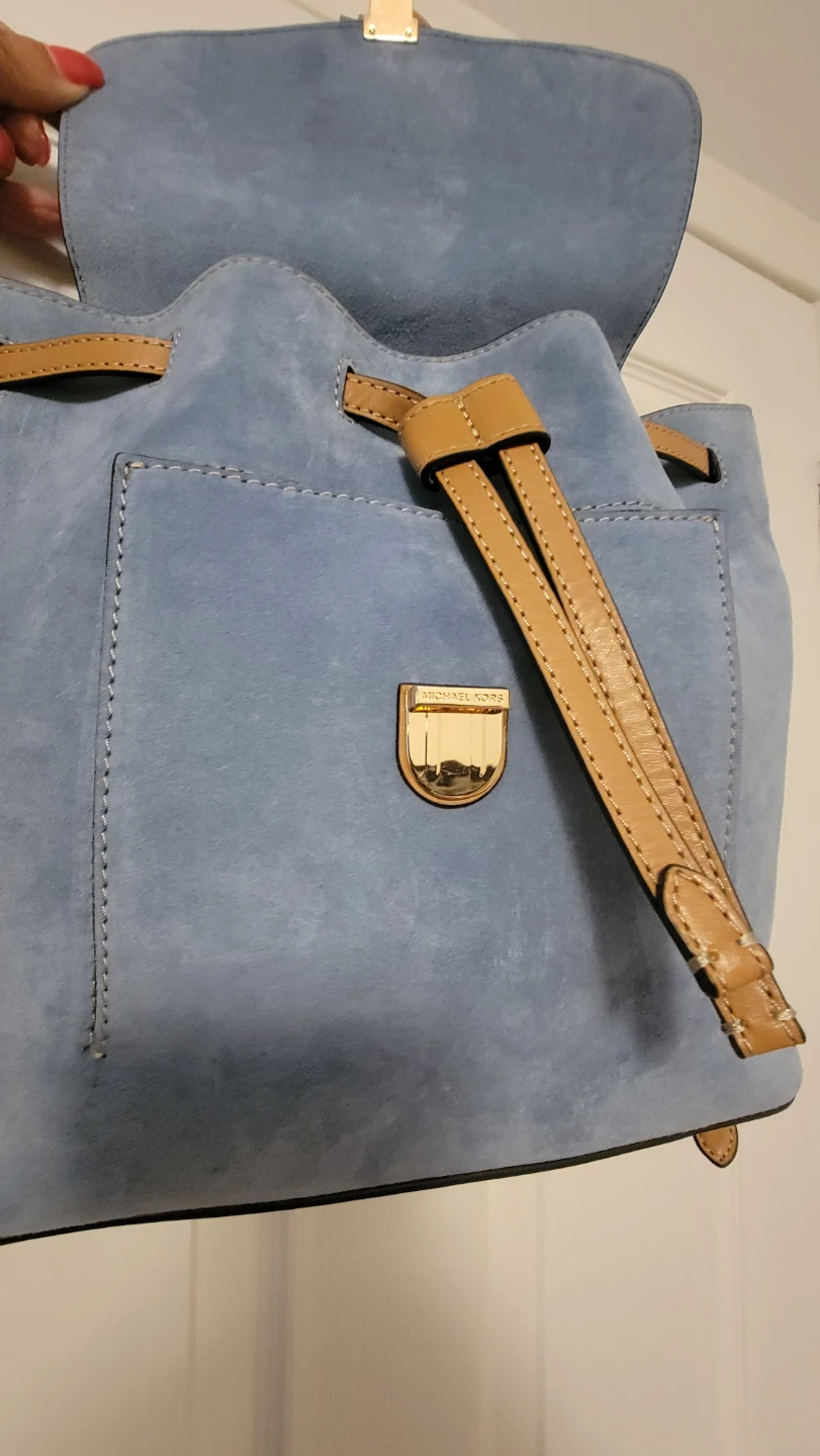Michael Kors Suede & Leather Backpack - photo 3