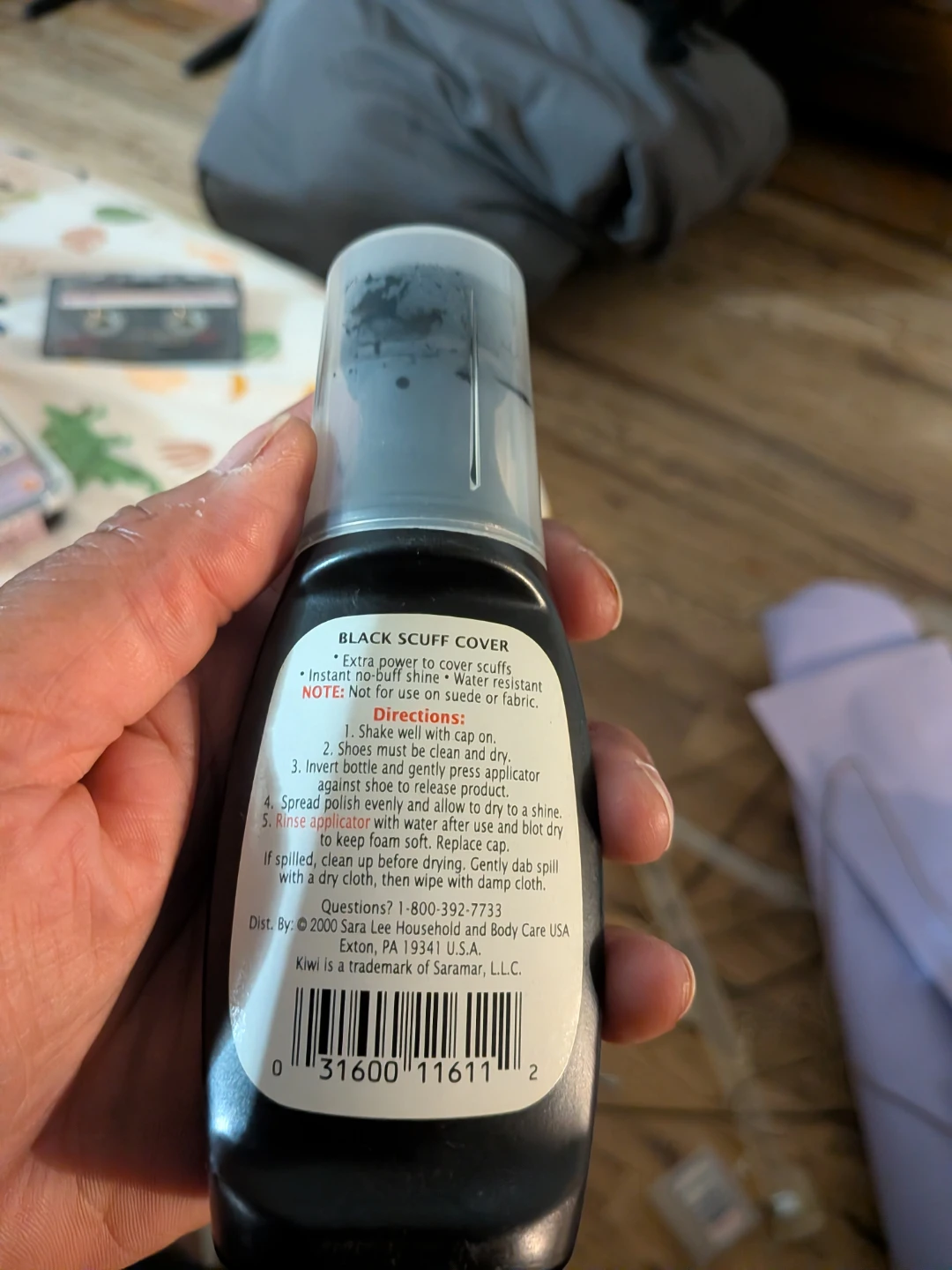 KIWI Leather Black Scuff Cover 2.5 FL. OZ. (73 mL) - photo 2